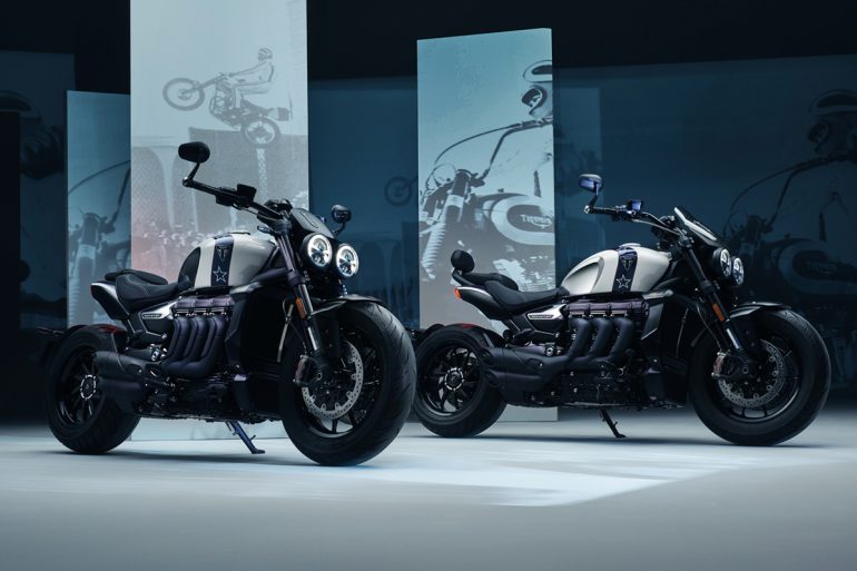 トライアンフが伝説的なスタントマンへの敬意と祝福を込めた限定モデル「Rocket 3 R & GT Evel Knievel Limited Editions」を発売